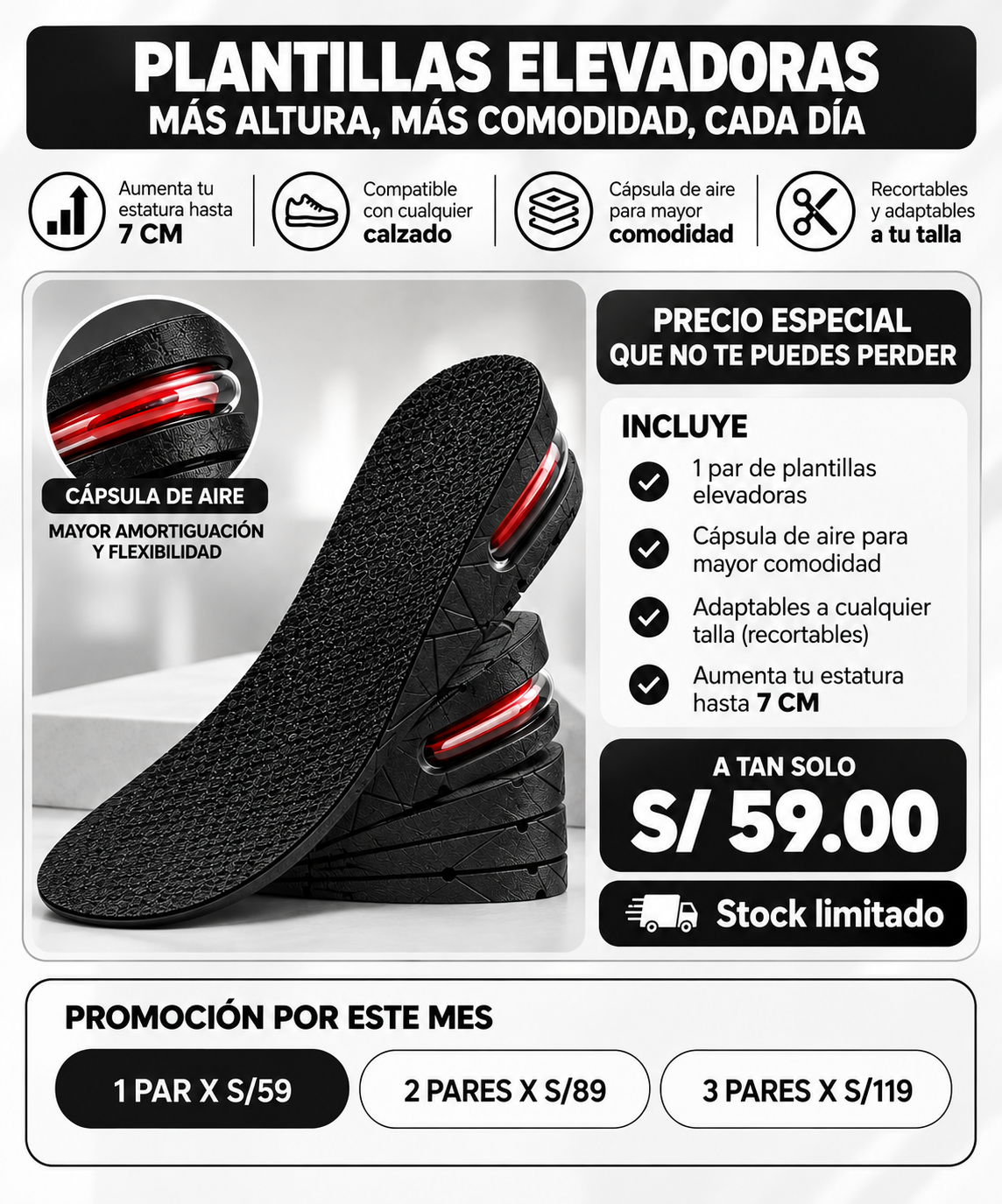 PLANTILLAS ELEVATE SHOES